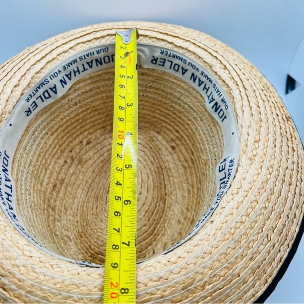 NWOT Jonathan Adler Fedora Straw Hat “Our Hats Make You Smarter”
